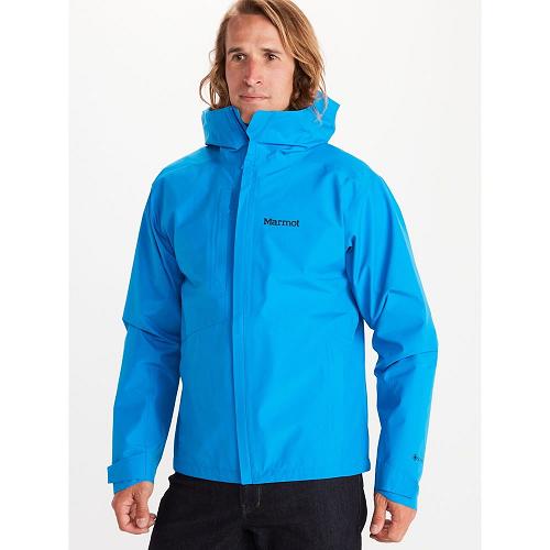Marmot Rain Jacket Blue NZ - Minimalist Jackets Mens NZ3052961